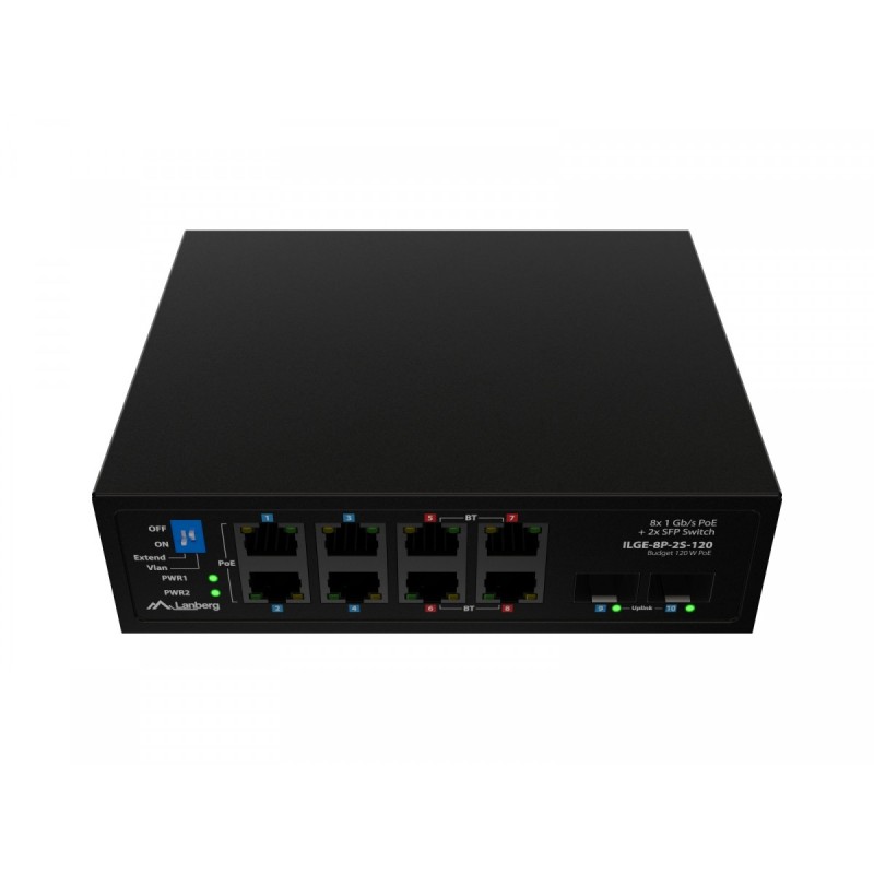 Switch niezarządzalny Lanberg light industrial POE 4XBT 4XAT… | PartsPC.pl