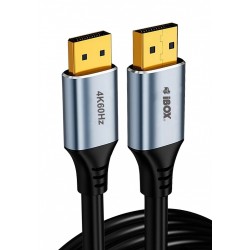 Kabel DisplayPort iBOX ITVDP012 4K60Hz złota wtyczka 2m | PartsPC.pl
