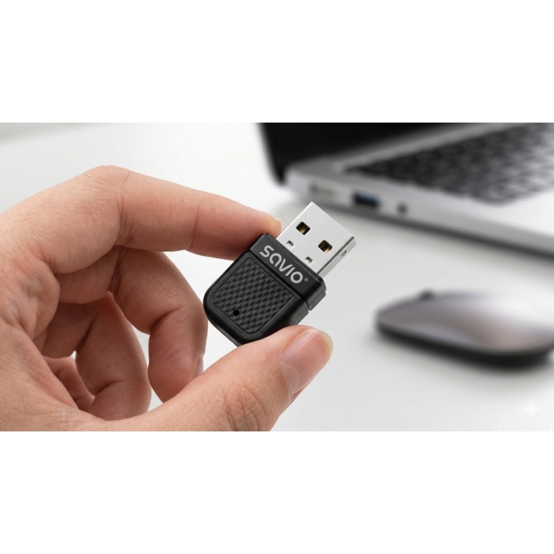 Adapter USB WiFi 6 Bluetooth 5.4 SAVIO BT-070 | PartsPC.pl