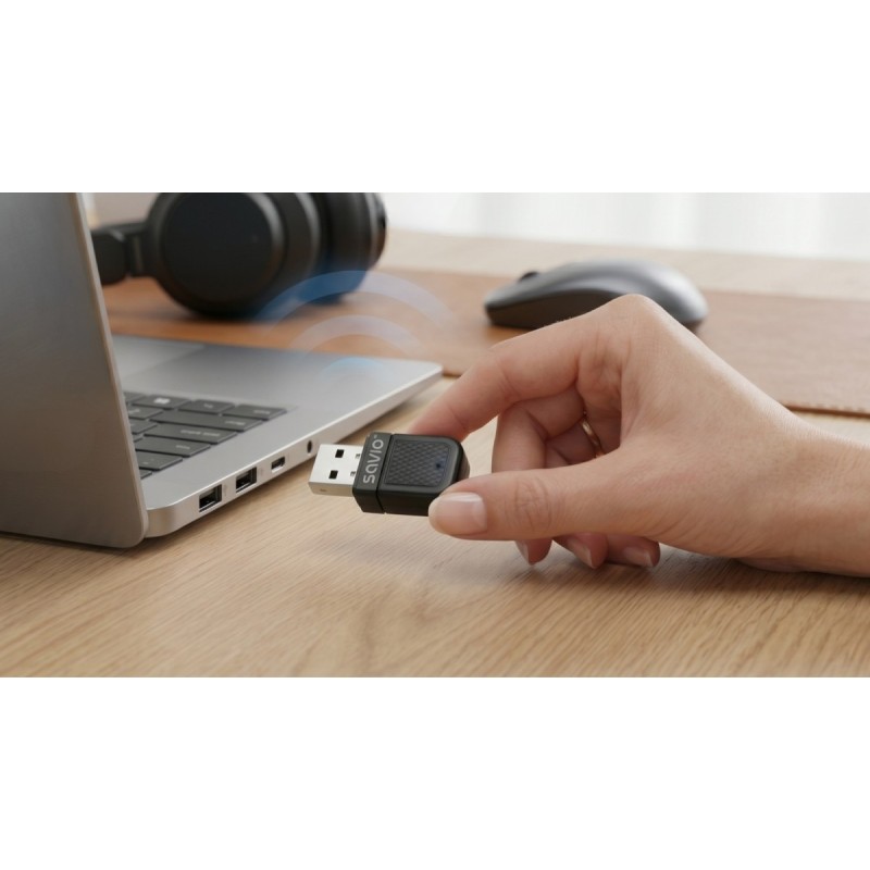 Adapter USB WiFi 6 Bluetooth 5.4 SAVIO BT-070 | PartsPC.pl