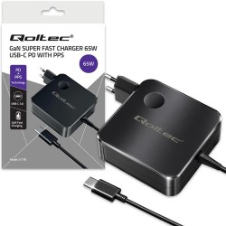 Ładowarka sieciowa GaN 65W | USB-C PD PPS | 5-21V | 3-3.25A | PartsPC.pl