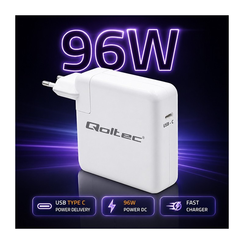 Ładowarka 96W | USB-C 3.0 | 5-20V | 3-4.8A | PartsPC.pl
