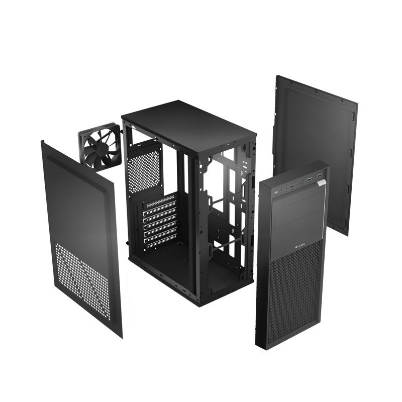 Obudowa LOGIC J23 PRO ATX/mATX Midi USB-C / USB 3.0 Black be… | PartsPC.pl