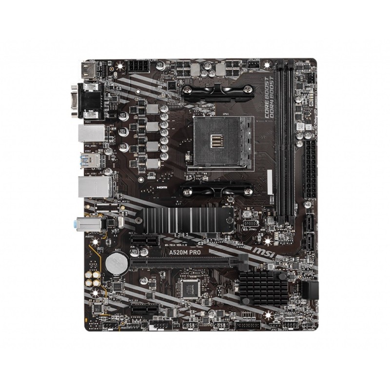 Płyta MSI A520M PRO /AMD A520/DDR4/SATA3/M.2/USB3.1/PCIe3... | PartsPC.pl