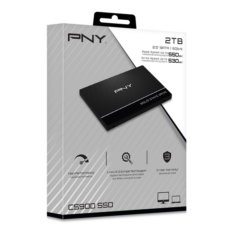 PNY Dysk SSD 2TB 2,5 SATA3 SSD7CS900-2TB-RB | PartsPC.pl