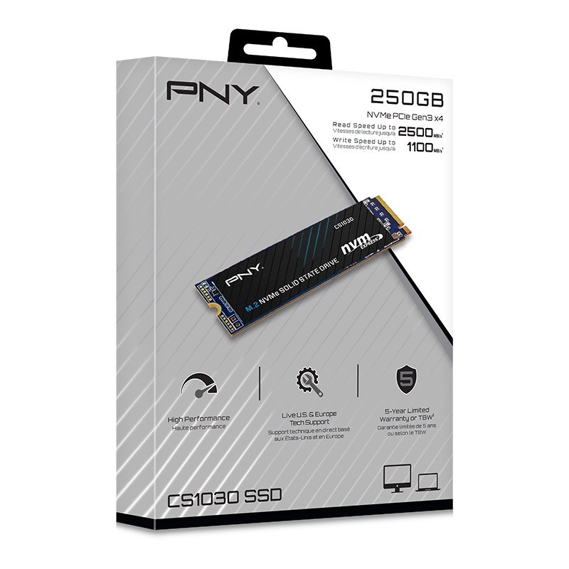 PNY Dysk SSD 250GB M.2 2280 CS1030 M280CS1030-250-RB | PartsPC.pl