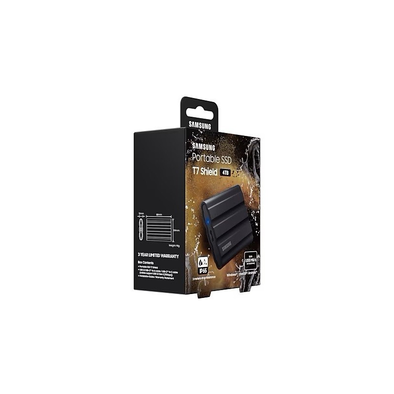 Samsung Dysk zewnętrzny SSD Portable SSD T7 Shield USB3.2 cz… | PartsPC.pl