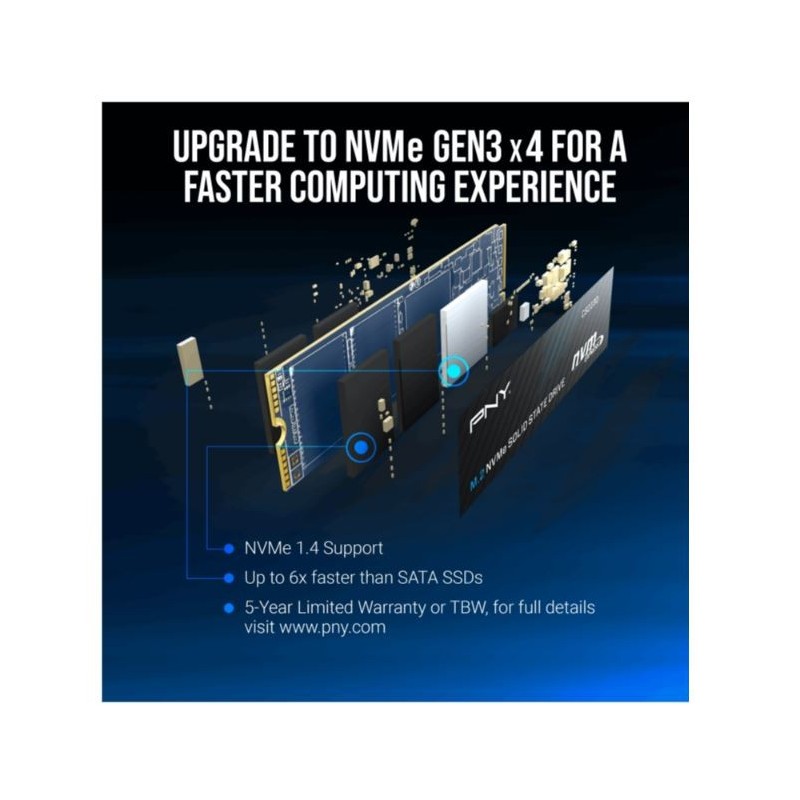 PNY Dysk SSD 1TB M.2 2280 CS2230 M280CS2230-1TB-RB | PartsPC.pl