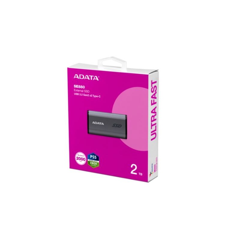 Adata Dysk zewnętrzny SSD SE880 2TB USB3.2A/C Gen2x2 | PartsPC.pl