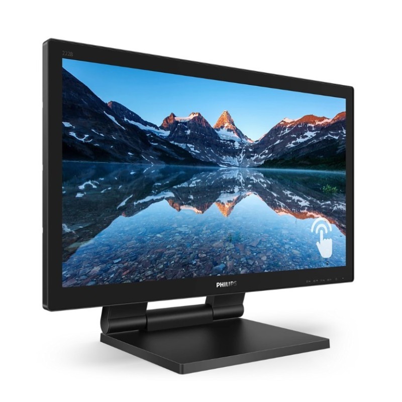 Monitor Philips 21,5" 222B9TA/00 Touch VA FHD 60Hz HDMI DP VGA DVI-D HUB