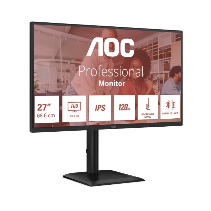 Monitor AOC 27" 27E4U IPS FHD 120Hz HDMI DP VGA HUB głośniki… | PartsPC.pl