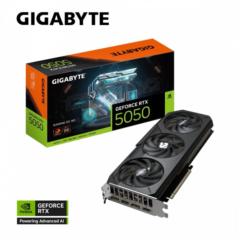 Karta VGA Gigabyte GeForce RTX 5050 GAMING OC 8G 8GB GDDR6 1… | PartsPC.pl