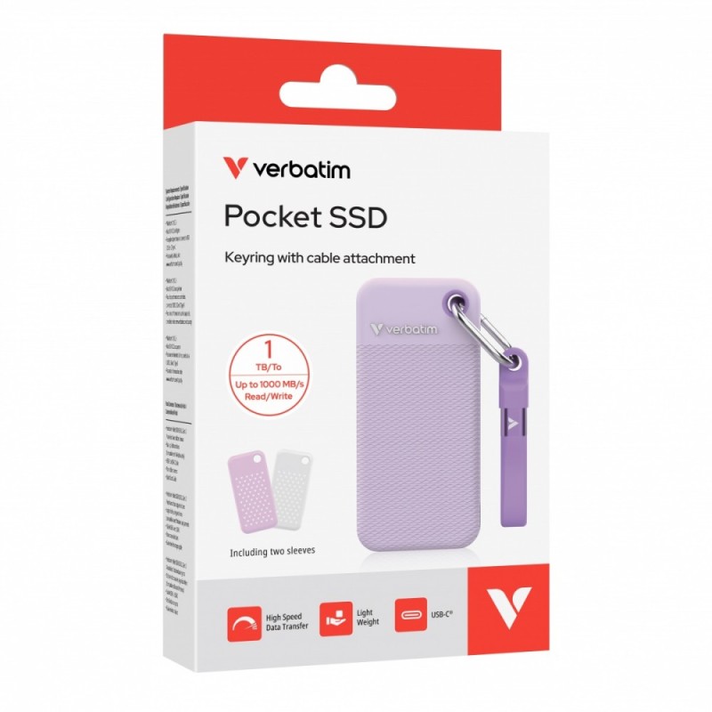 Verbatim Pocket Dysk SSD 1TB M.2 1000MB/s USB-C 32322 | PartsPC.pl