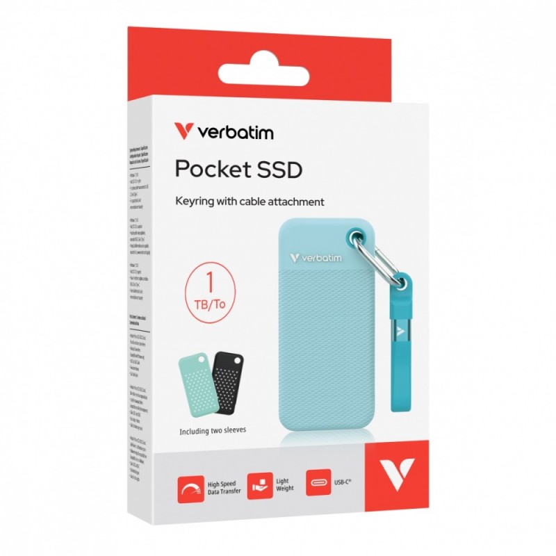 Verbatim Pocket Dysk SSD 1TB M.2 1000MB/s USB-C 32324 | PartsPC.pl