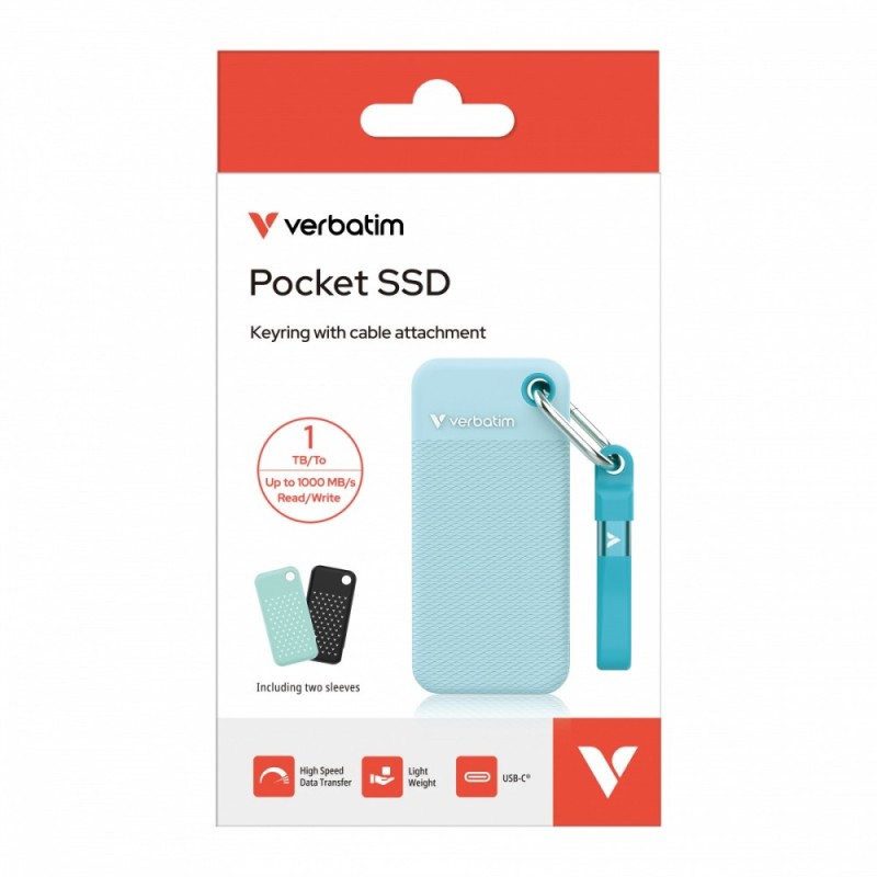 Verbatim Pocket Dysk SSD 1TB M.2 1000MB/s USB-C 32324 | PartsPC.pl
