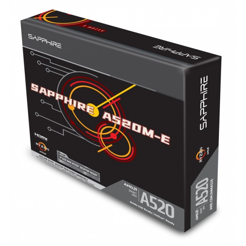 Sapphire Technology Płyta główna A520M-E AM4 2DDR4 mATX | PartsPC.pl