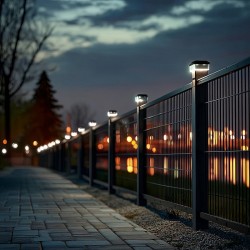 Lampa solarna LED na słupek GreenBlue, 60x40mm, daszek koper… | PartsPC.pl