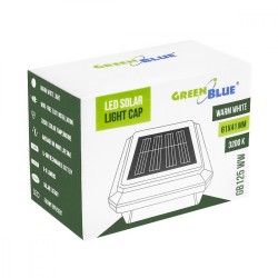 Lampa solarna LED na słupek GreenBlue, 60x40mm, daszek koper… | PartsPC.pl