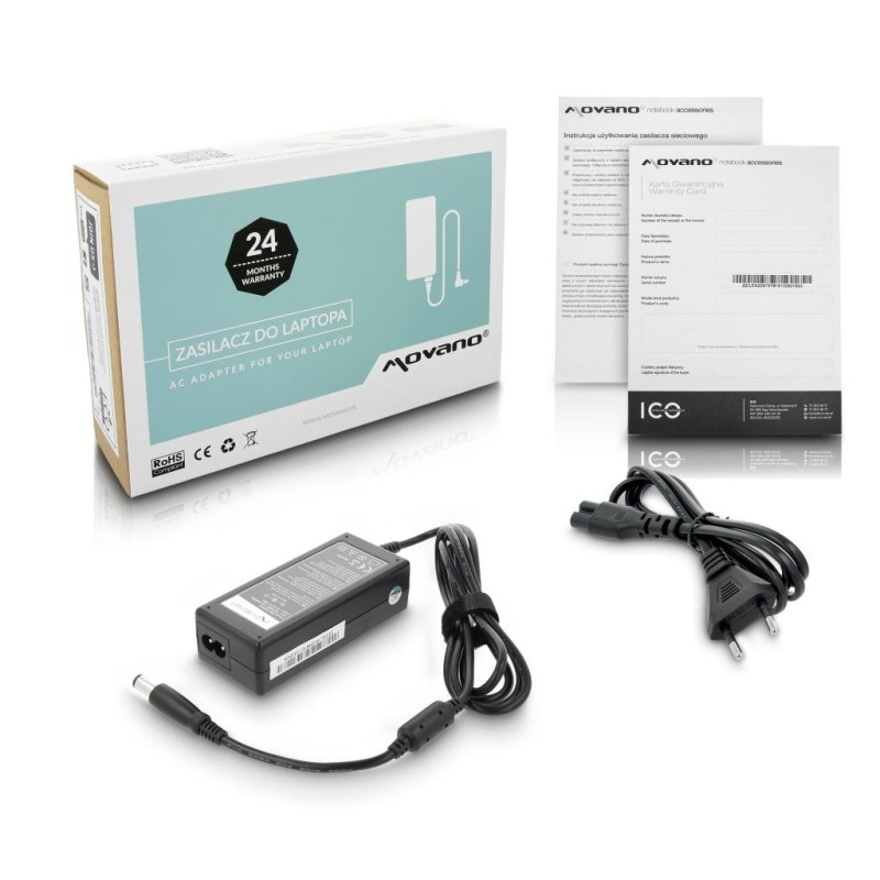 Zasilacz Movano 19.5v 3.34a (7.4x5.0 pin) 65W do Dell | PartsPC.pl