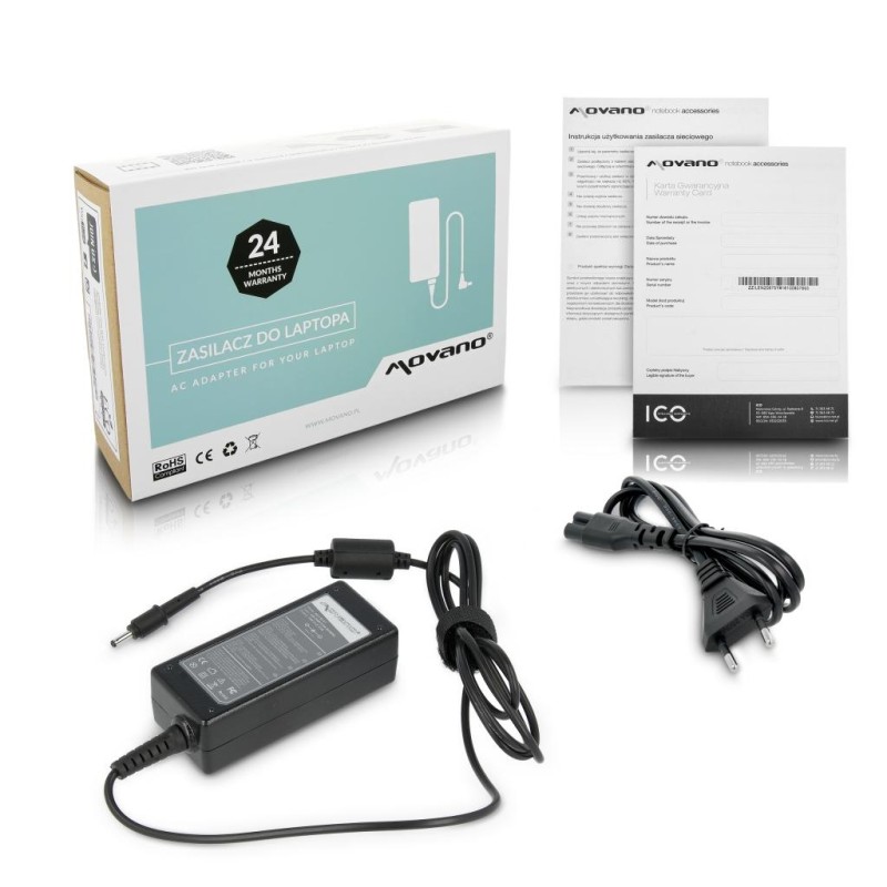 Zasilacz Movano 19v 2.37a (3.0x1.1) 45W do Asus, Acer | PartsPC.pl