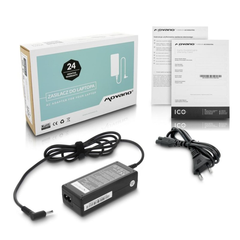Zasilacz Movano 19.5v 3.33a (4.5x3.0 pin) 65W do HP | PartsPC.pl