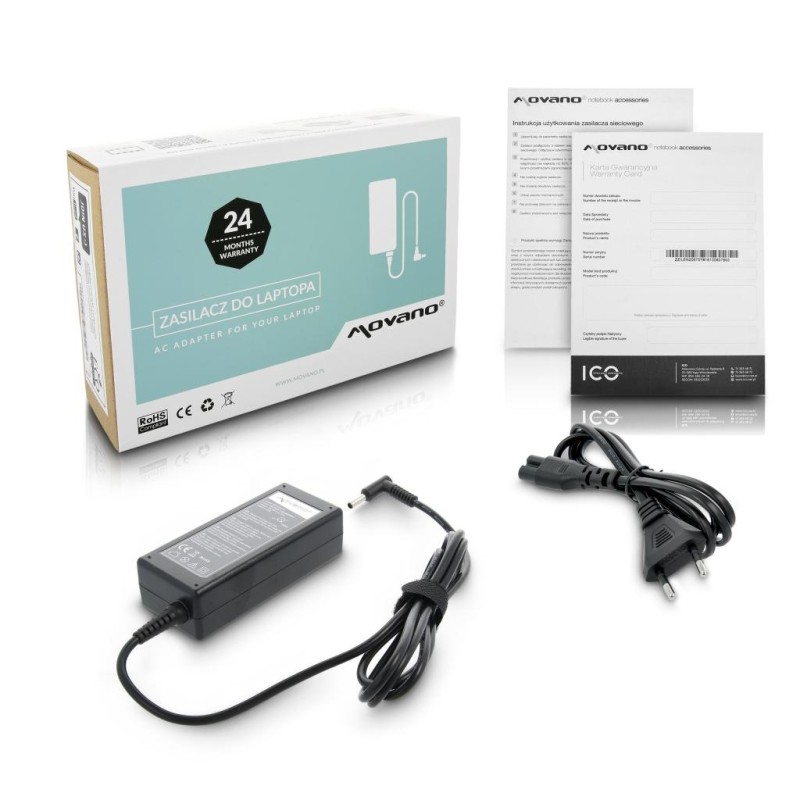 Zasilacz Movano 19.5v 2.31a (4.5x3.0 pin) 45W do HP | PartsPC.pl