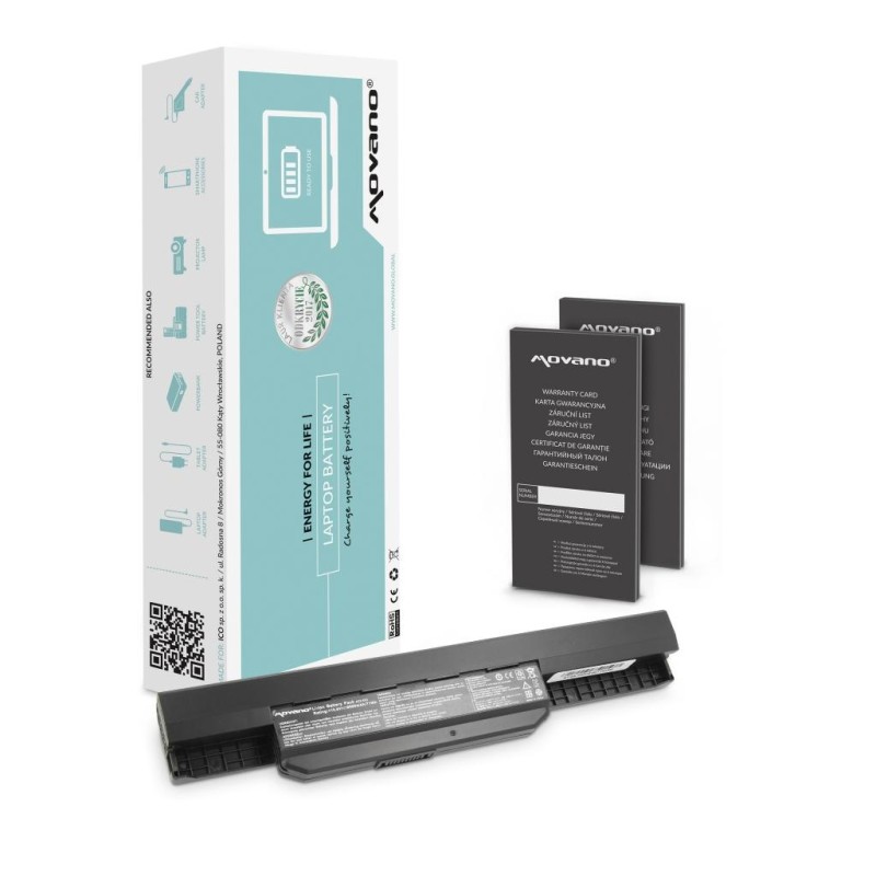 Bateria Movano do Asus A53, K53 (6600mAh) | PartsPC.pl