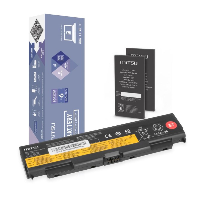 Bateria Mitsu do Lenovo T440p, W540 | PartsPC.pl
