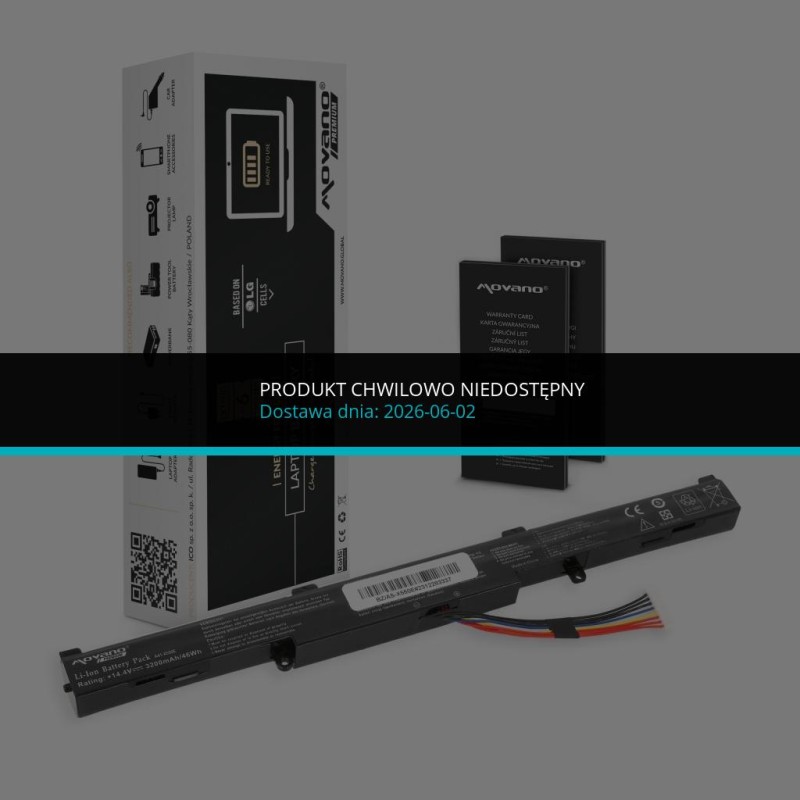 Bateria Movano Premium do Asus A550E, K550E (3200 mAh) | PartsPC.pl