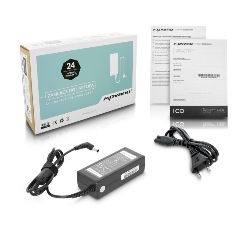 Zasilacz Movano 19.5v 3.3a (6.5x4.4 pin) 65W do Sony | PartsPC.pl