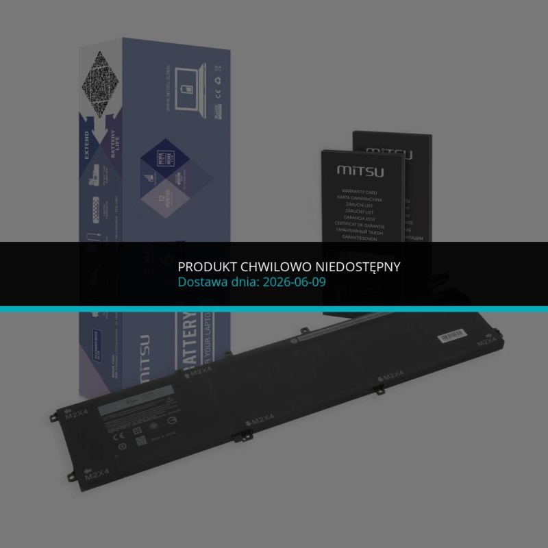 Bateria Mitsu do Dell XPS 15 (9550) | PartsPC.pl