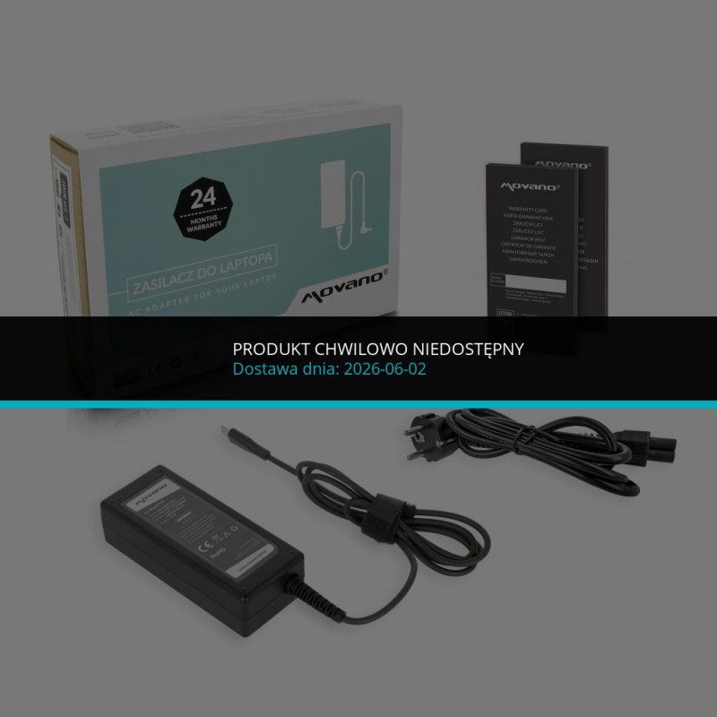 Zasilacz Movano 65W USB type C USB-C (black) | PartsPC.pl