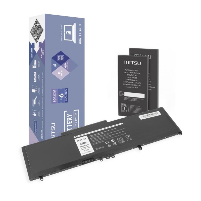 Bateria Mitsu do Dell Latitude E5570 (5500mAh) - 11.4V | PartsPC.pl