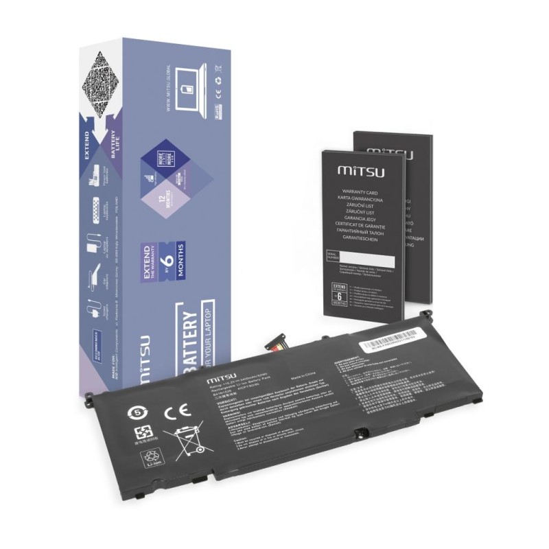 Bateria Mitsu do Asus FX502, ROG Strix GL502VY, GL502VT | PartsPC.pl