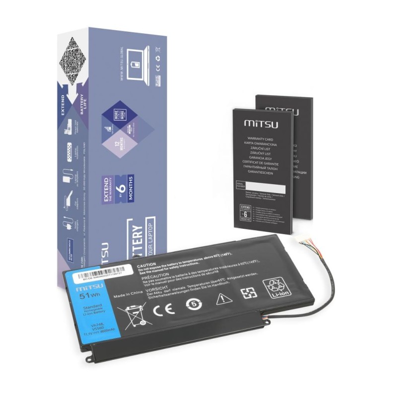 Bateria Mitsu do Dell Vostro 5460, 5480, 5560 | PartsPC.pl