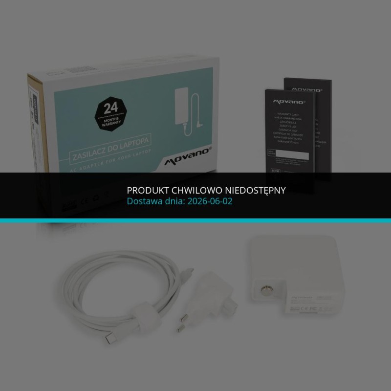 Zasilacz Movano 100W USB type C USB-C (white) | PartsPC.pl