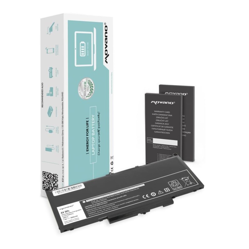 Bateria Movano do Dell Latitude E7270, E7470 (5800mAh) | PartsPC.pl