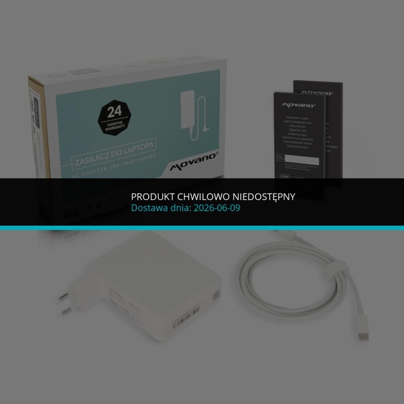 Zasilacz Movano 140W USB type C USB-C (white) | PartsPC.pl