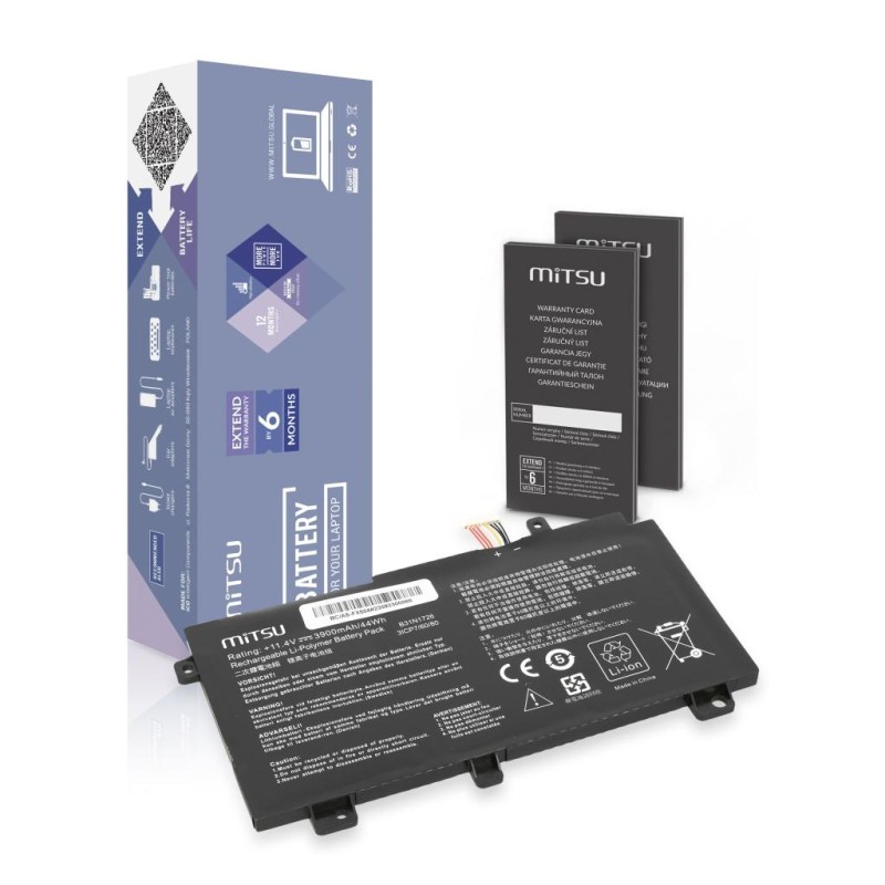 Bateria Mitsu do Asus TUF Gaming FX504, FX505, FX80G | PartsPC.pl