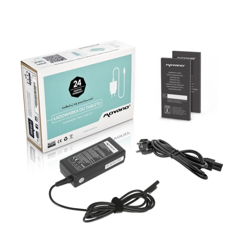 Zasilacz Movano 15v 4a (multipin) 60W do Tablet Microsoft 17… | PartsPC.pl