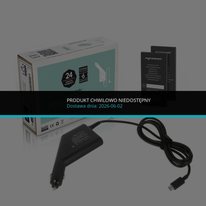 Zasilacz samochodowy Movano 100W USB type C USB-C | PartsPC.pl