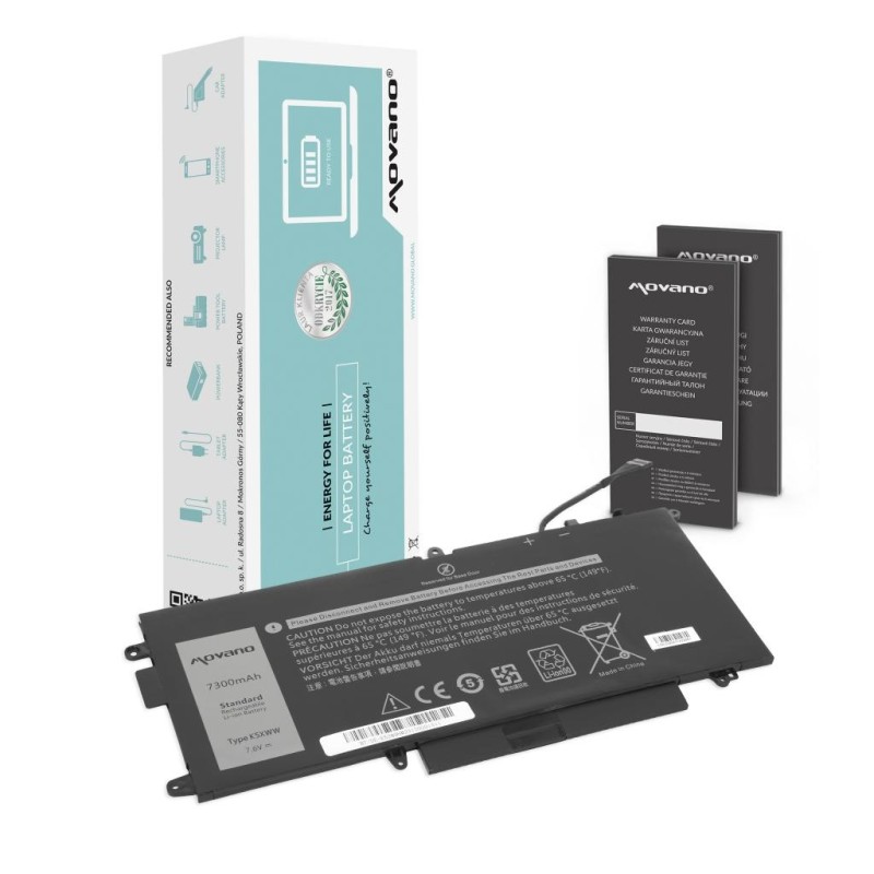 Bateria Movano do Dell Latitude E5289 (7300mAh) | PartsPC.pl