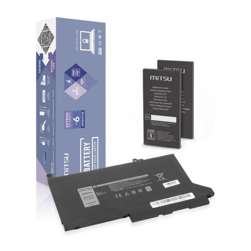 Bateria Mitsu do Dell Latitude 7390, 7490 - 11.4V (3000mAh)… | PartsPC.pl