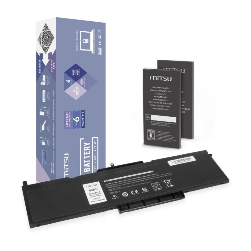 Bateria Mitsu do Dell Precision 3520, 3530 | PartsPC.pl