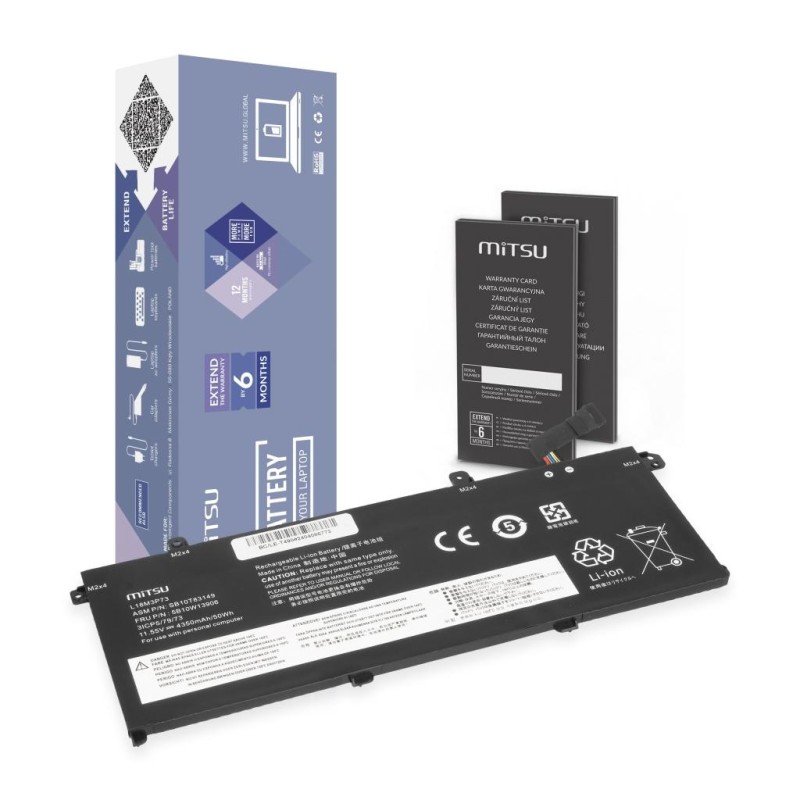 Bateria Mitsu do Lenovo ThinkPad T490, T495, P43s, P14s | PartsPC.pl