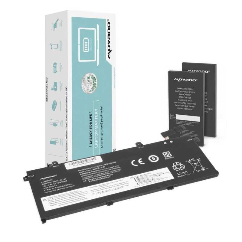 Bateria Movano do Lenovo ThinkPad T490, T495, P43s, P14s | PartsPC.pl