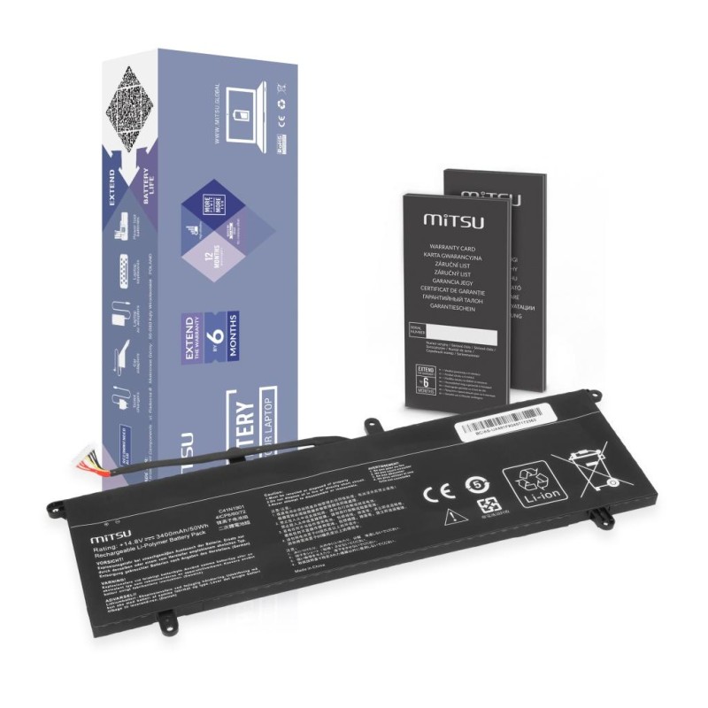 Bateria Mitsu do Asus Zenbook Duo UX481F, UX481FA, UX481FL… | PartsPC.pl