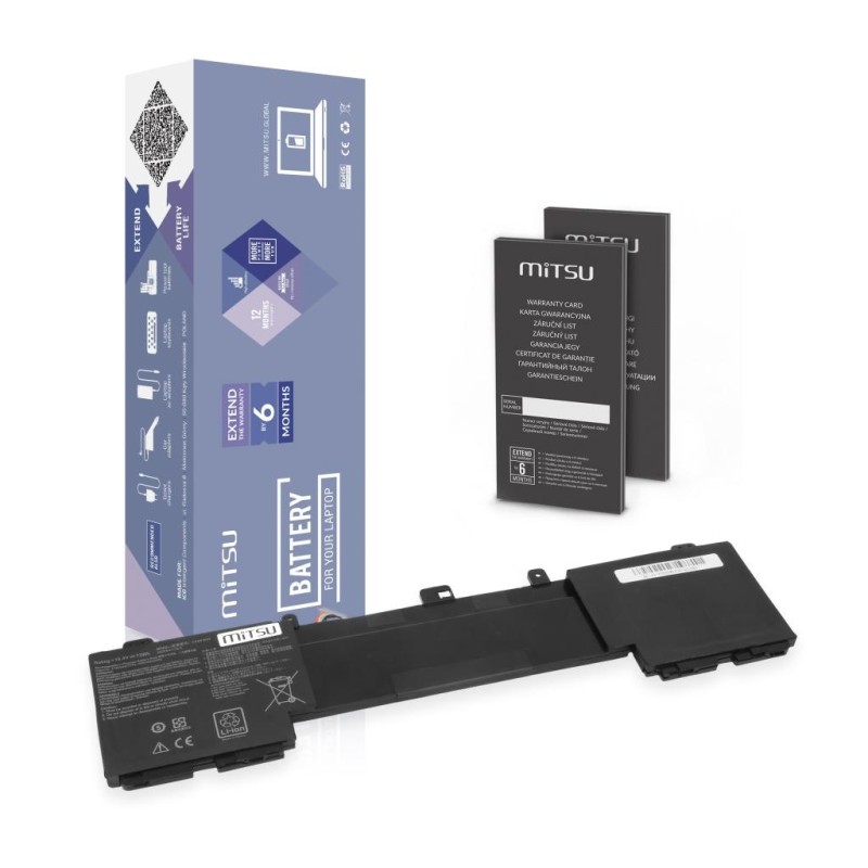 Bateria Mitsu do Asus Zenbook Pro UX550V, UX550VD, UX550VE… | PartsPC.pl