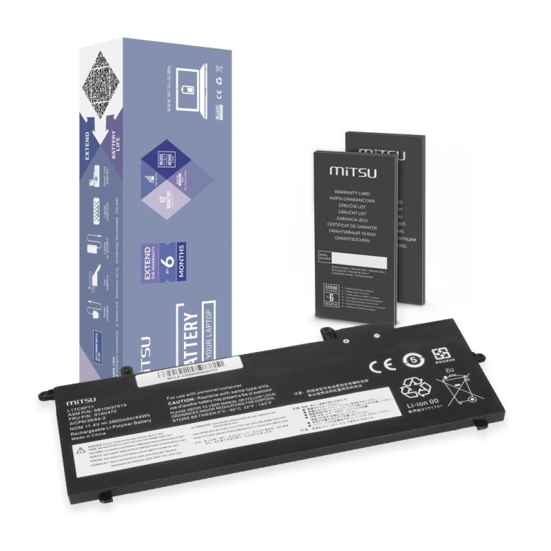 Bateria Mitsu do Lenovo ThinkPad A285, X280 | PartsPC.pl