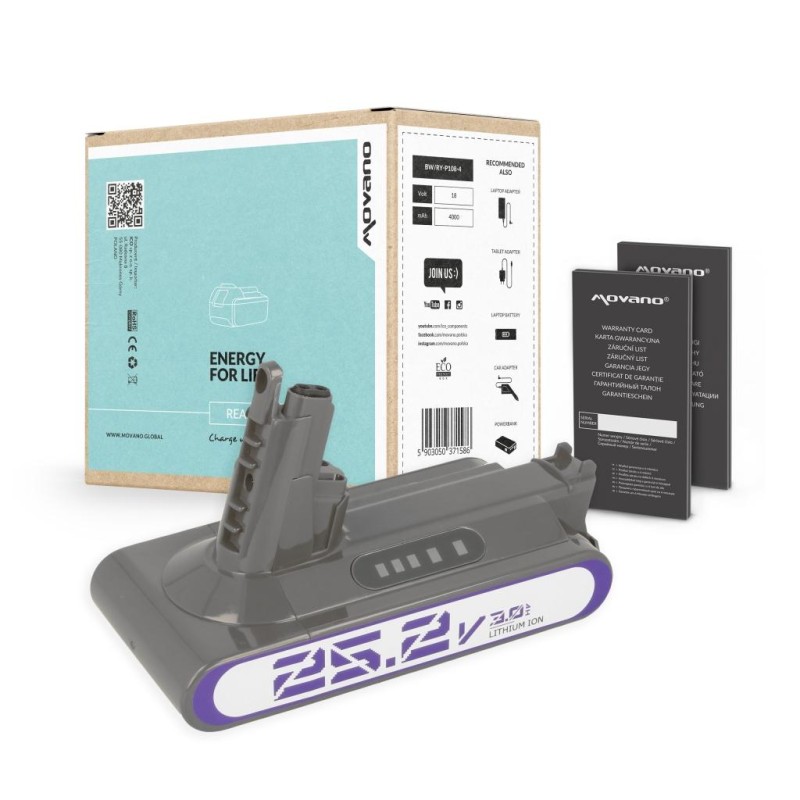 Bateria Movano do Dyson V10, Cyclone V10 | PartsPC.pl